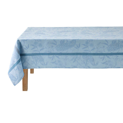 A L'orangerie - Blue Tablecloth by Le Jacquard Francais