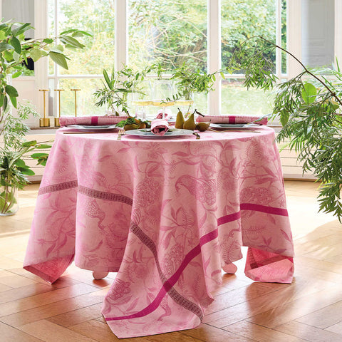 A L'orangerie - Pink  by Le Jacquard Francais