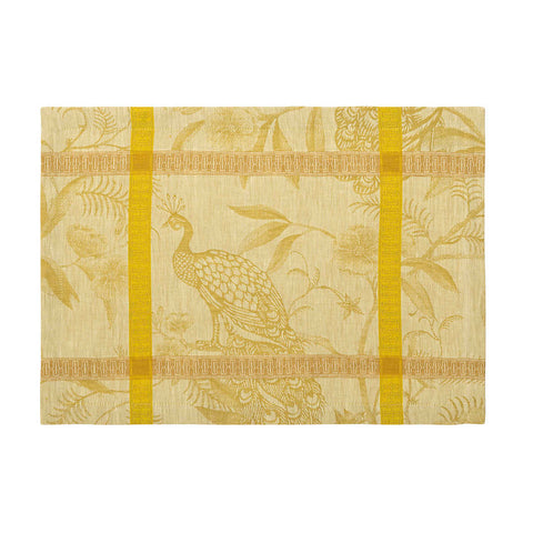 A L'orangerie - Yellow Placemat by Le Jacquard Francais