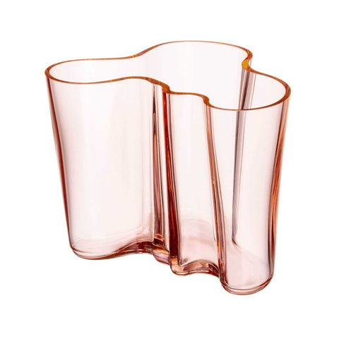 Aalto Vase 160mm 6.3" Salmon Pink by Iittala