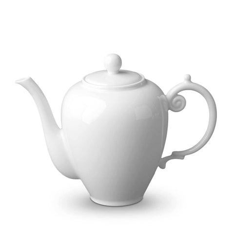 Aegean White Dinnerware Coffee Pot by L'Objet