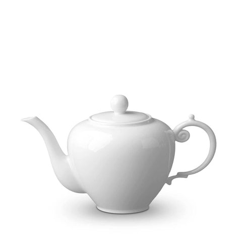 Aegean White Dinnerware Teapot by L'Objet