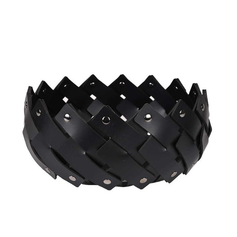 Almeria Round Basket Small Black by Pinetti