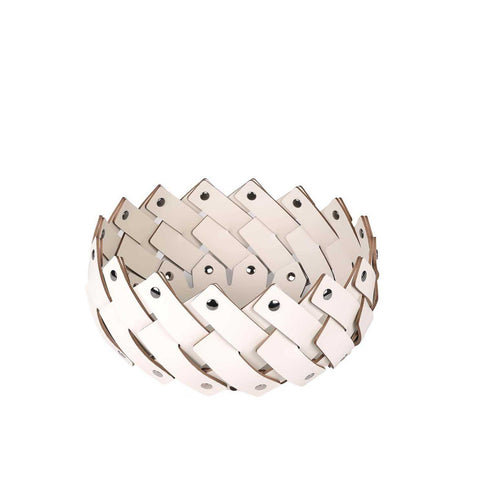 Almeria Round Basket Small Cream by Pinetti
