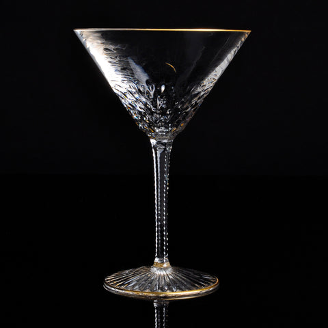 Apollo Gold Cocktail Glass by Saint Louis