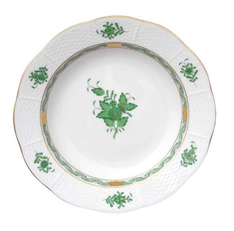 Apponyi Green Soup Plate 25cm by Herend