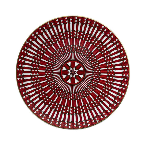 Arcadia Show Plate 31 Red by Baccarat