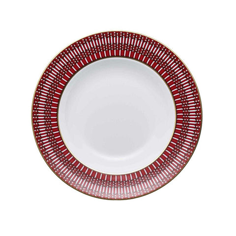Arcadia Soup Plate 23 Red X2 by Baccarat