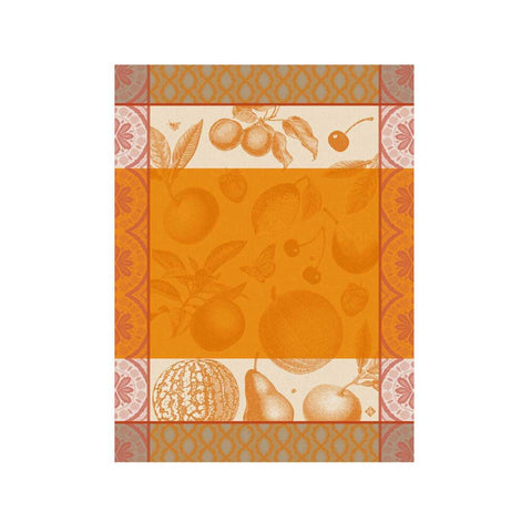Arriere-Pays Orange Tea Towel by Le Jacquard Francais