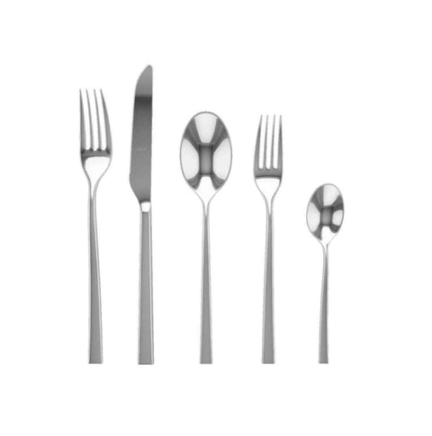 Atena Stainless Mirror 5 Pcs Place Setting  by Mepra