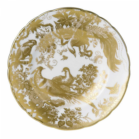 Aves Gold Bread and Butter Plate by Royal Crown Derby