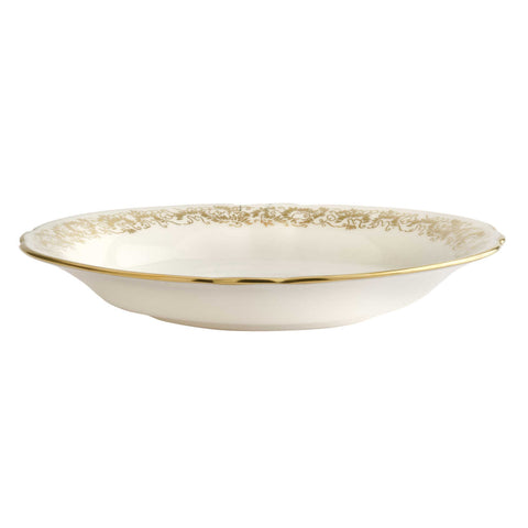 Aves Gold Narrow Band Tea Saucer by Royal Crown Derby