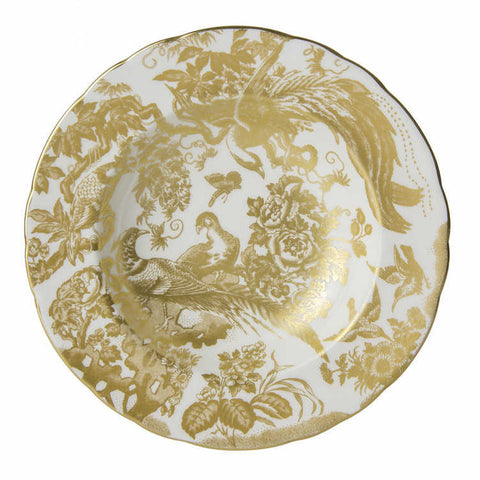 Aves Gold Rim Soup by Royal Crown Derby