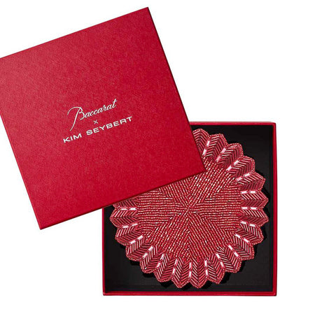 Baccarat Etoile Coaster Red Set Of 4 by Kim Seybert