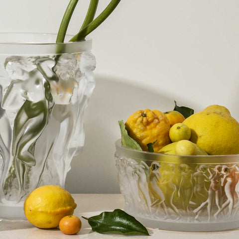 Bacchantes Vase Clear by Lalique