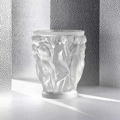 Bacchantes Vase Clear by Lalique