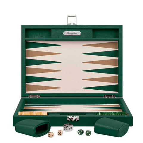 Backgammon Medium Buffalo Leather Avocado by Hector Saxe
