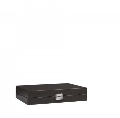 Backgammon Medium Buffalo Leather Chocolat by Hector Saxe