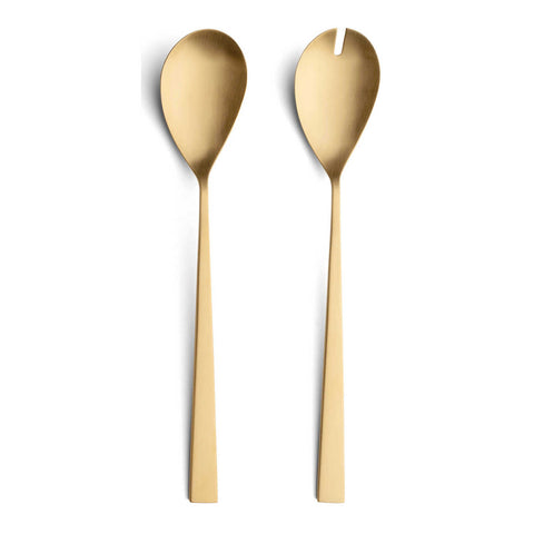 Bauhaus Matte Gold Salad Set by Cutipol