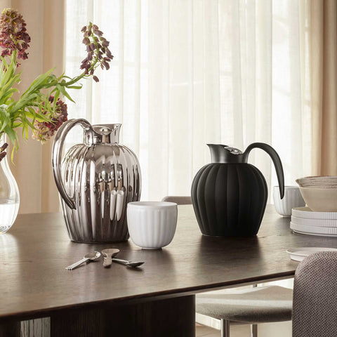 Bernadotte Thermo Jug Midnight Black Abs And Ss Lid 0.8l by Georg Jensen