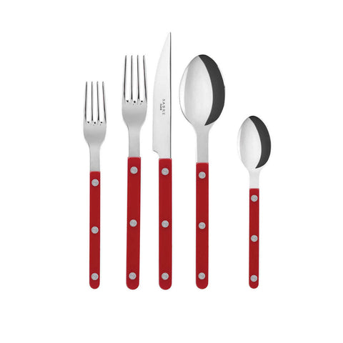 Bistrot Burgundy 5 pc place setting by Sabre