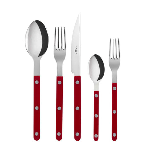 Bistrot Burgundy 5 pc place setting by Sabre