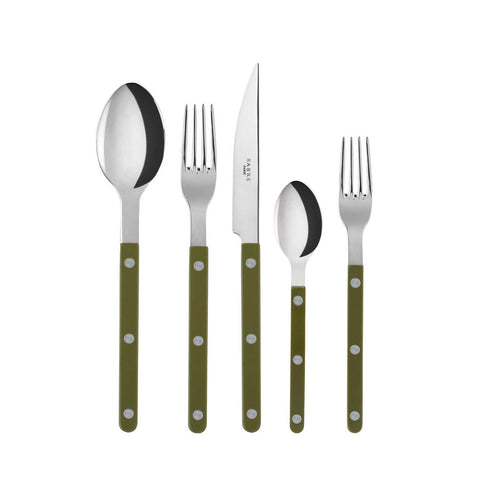 Bistrot Fern Green 5 pc place setting by Sabre