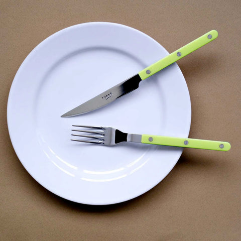 Bistrot Lime 5 pc place setting by Sabre