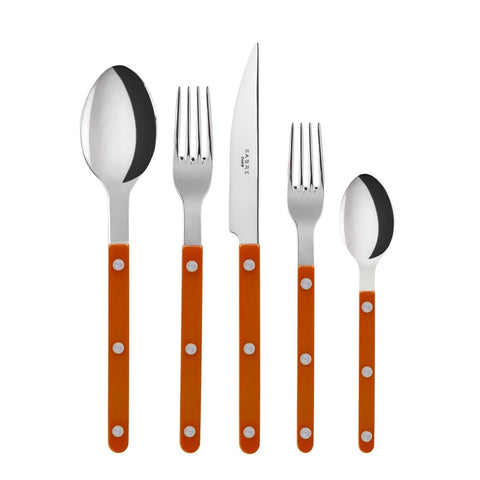 Bistrot Orange 5 pc place setting by Sabre