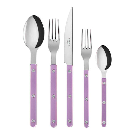 Bistrot Pearly Lilac 5 Pieces Cutlery Set  by Sabre
