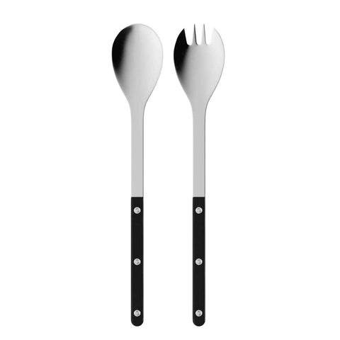 Bistrot Solid Black Salad Set 2/pc by Sabre