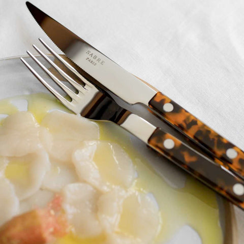 Bistrot Tortoise 5 pc place setting by Sabre
