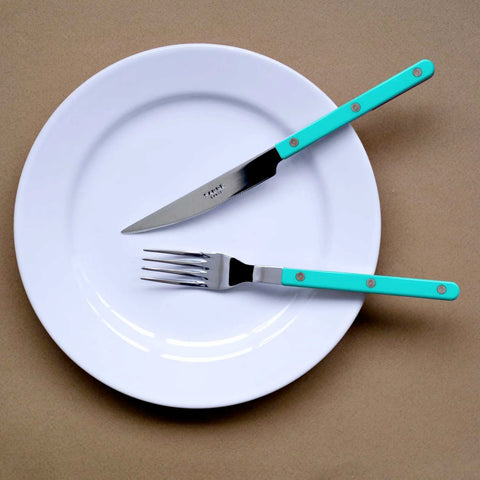 Bistrot Turquoise 5 pc place setting by Sabre