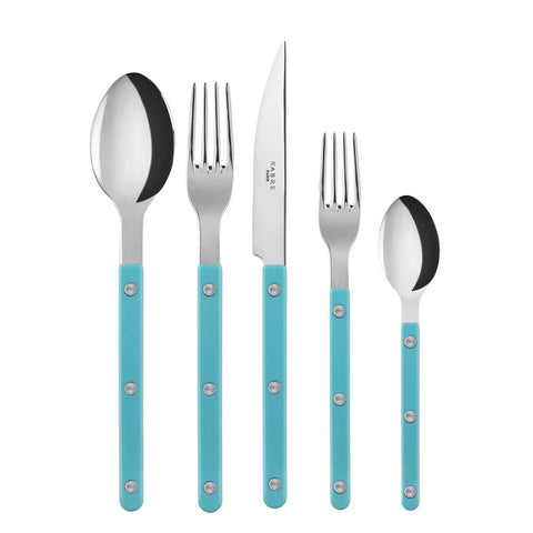 Bistrot Turquoise 5 pc place setting by Sabre