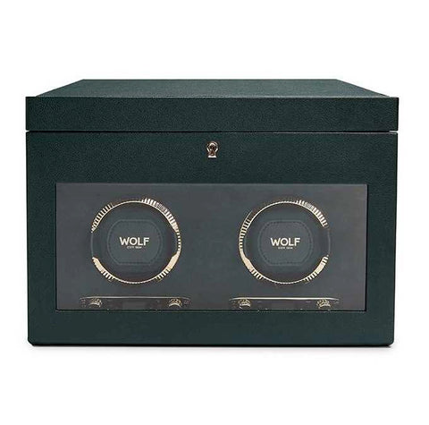 British Racing   British Racing Double Watch Winder - Green by Wolf