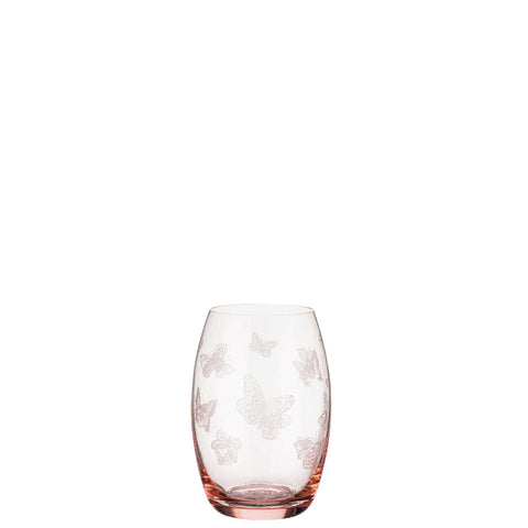 Butterfly Garden Anniversary Butterfly Garden Anniversary - Large Tumbler Set of Two 19 1/2 oz Pink by Versace