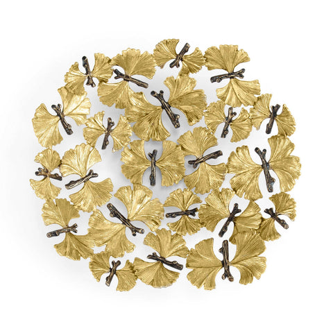 Butterfly Ginkgo Bread Basket by Michael Aram