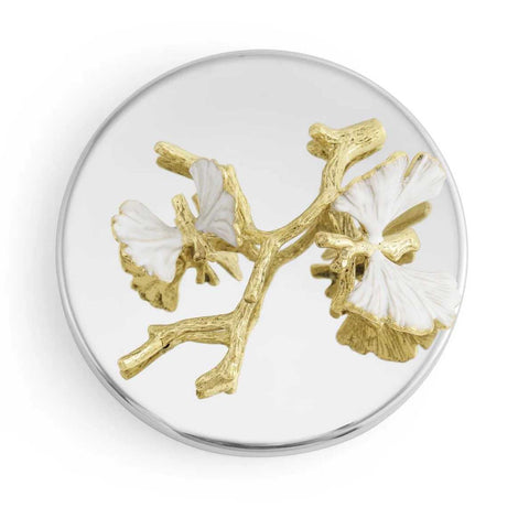 Butterfly Ginkgo Gold Candle by Michael Aram