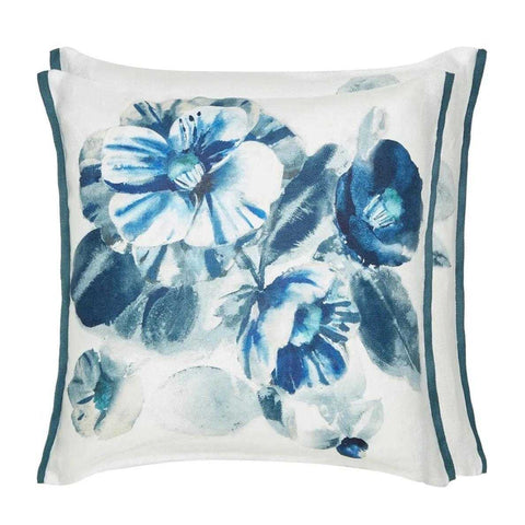 Camellia Indigo Cushion by Designers Guild