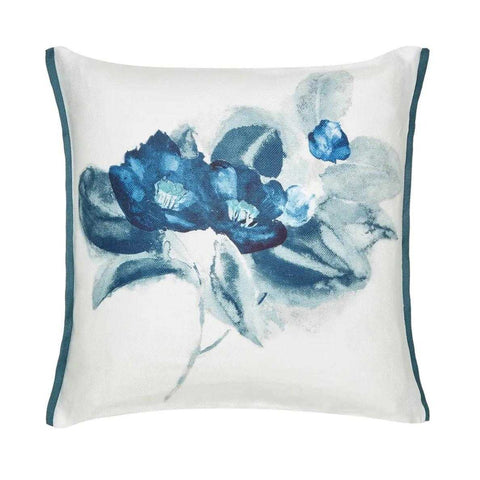 Camellia Indigo Cushion by Designers Guild