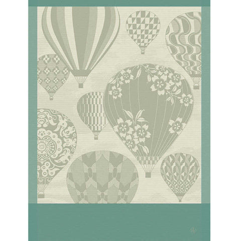 Cappadoce Green Tea Towel by Le Jacquard Francais
