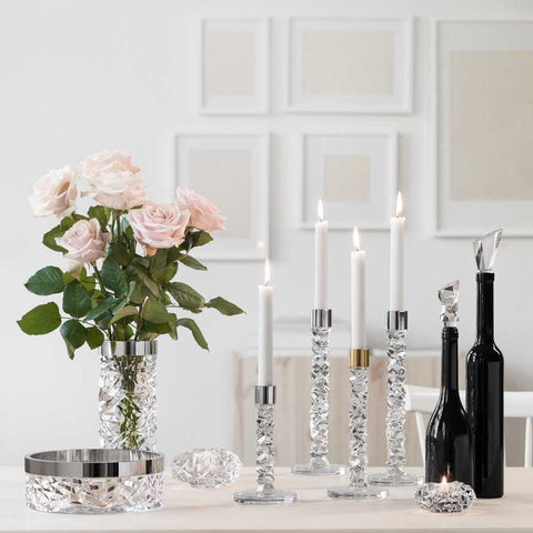Carat Candlestick Small Set of 2 by Orrefors