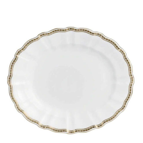 Carlton Gold Oval Dish L/S by Royal Crown Derby