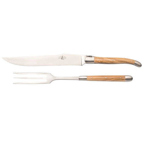 Carving Set Juniper Stainless Shiny Finish by Forge Laguiole