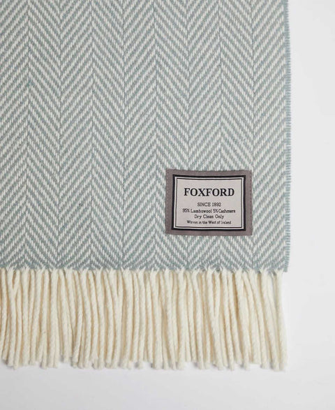 Cashmere And Lambswool Achill Throw by Foxford