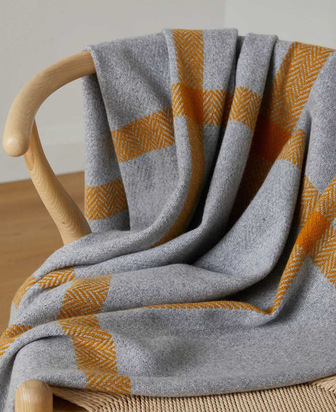 Cashmere and Lambswool Derek Throw by Foxford