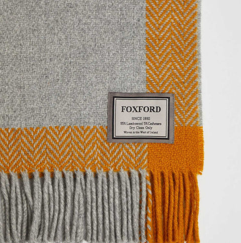 Cashmere and Lambswool Derek Throw by Foxford
