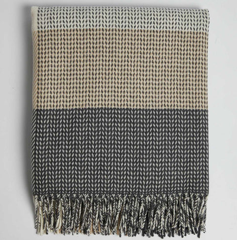 Cashmere and Lambswool Downpatrick Throw by Foxford
