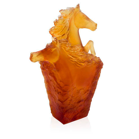 CAVALCADE Cavalcade Amber Pencil Holder by Daum