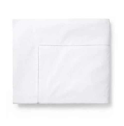 Celeste White Twin Duvet Cover by Sferra
